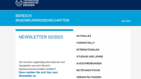 Screenshot des ING-Newsletter, Ausgabe 02/2023