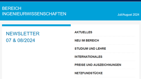 Screenshot des Newsletters, Ausgabe 07 und 08/2024