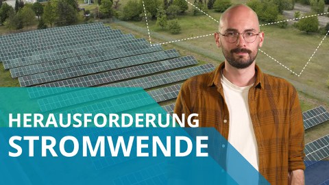 Collage mit Text Herausforderung Stromwende