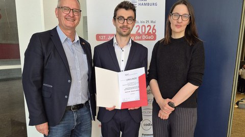 Dr. Clemens Bilsing gewinnt DGaO Nachwuchspreis 2025 