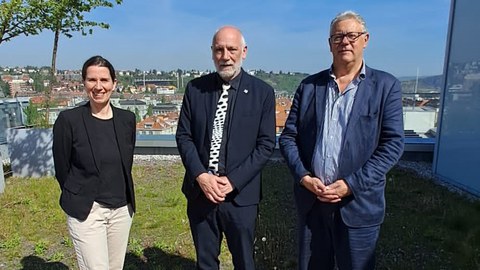 Gruppe von drei Personen.