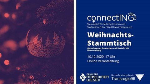 Werbebanner Weihnachtsstammtisch ConnectING