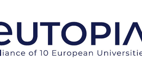 EUTOPIA Logo blauer Text