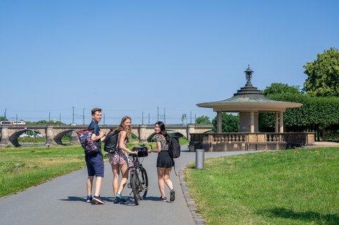 Chinese Pavilion in Dresden Neustadt.