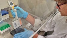 Dr. Avenant im Labor