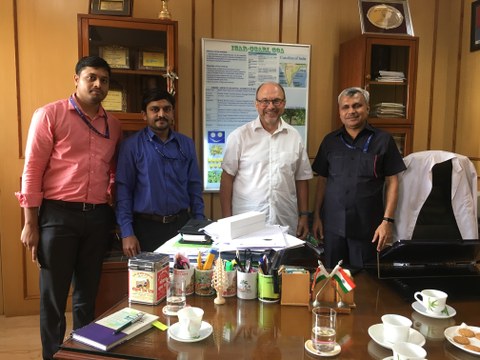 Partners in the research cooperation on soil and water conservation in India