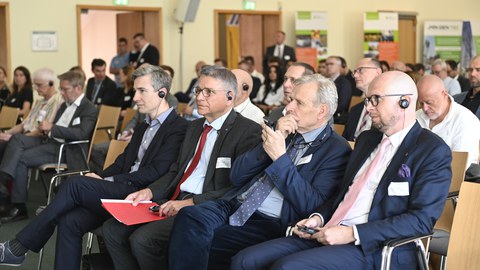 seated audience during a lecture