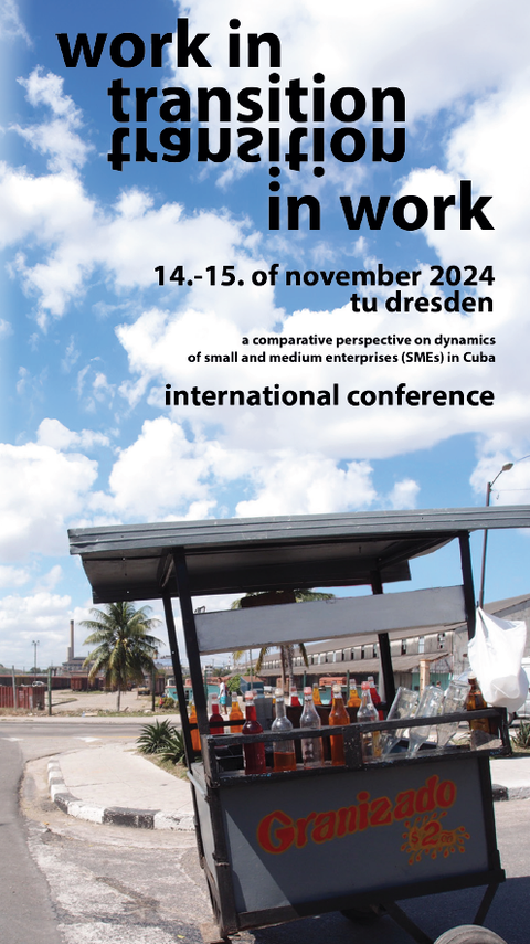 Poster for the “work in transition” conference.