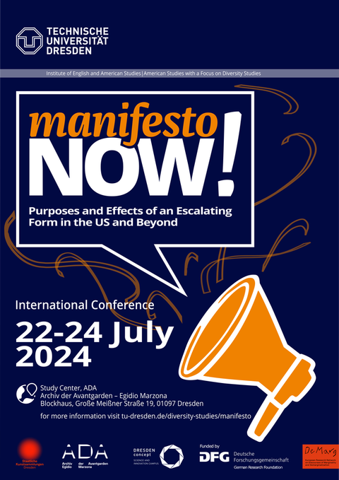 Poster for the “manifesto NOW” conference.