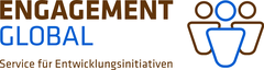 Zu sehen ist das Logo von Engagement Global. Darunter steht "Service für Entwicklungsinitiativen".