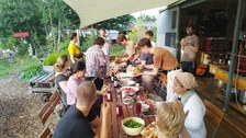 Gemeinsames Abendessen in der Alten Gärtnerei