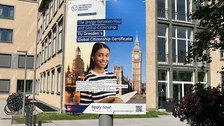 The GCC posters on campus