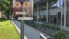 The GCC posters on campus
