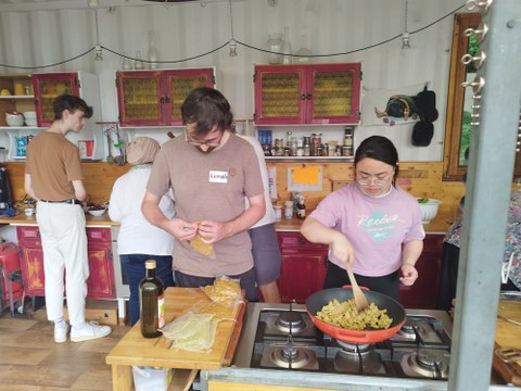 Gemeinsames Kochen in der Alten Gärtnerei