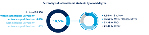 International Students by degree