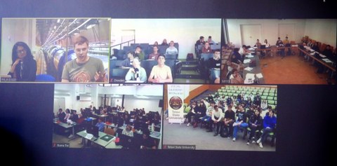 Videoconference between CERN, Dresden, Bonn, Tevali and Rome