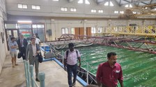 Wave basin at IIT Madras