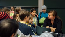Impressionen von der Kinder-Uni mit Dr. Judith Konantz