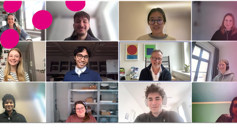 Das Studierendenteam im Projekt von corporate friends® mit Vertreter:innen von Unternehmen und TUD