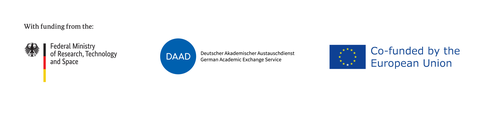 Logo des DAAD, des BMFTR und der EU 
