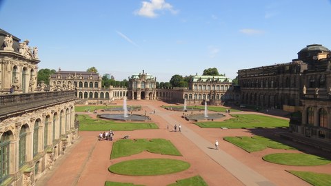 Ansicht des Zwinger in Dresden