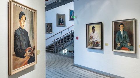 Ausstellungsansicht Sonderausstellung Ostmoderne #2. Der Kunstbesitz der 1960er-Jahre in der Altana Galerie der Kustodie der TU Dresden, September 2020 bis Januar 2021