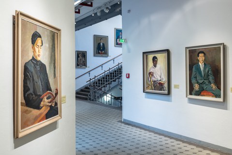 Ausstellungsansicht Sonderausstellung Ostmoderne #2. Der Kunstbesitz der 1960er-Jahre in der Altana Galerie der Kustodie der TU Dresden, September 2020 bis Januar 2021