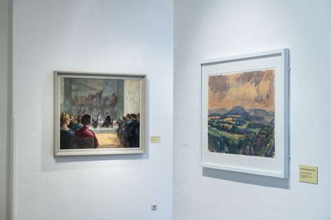 Ausstellungsansicht Sonderausstellung Ostmoderne #2. Der Kunstbesitz der 1960er-Jahre in der Altana Galerie der Kustodie der TU Dresden, September 2020 bis Januar 2021