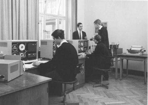 Arbeiten am D 4a im A-Flügel des Willers-Bau