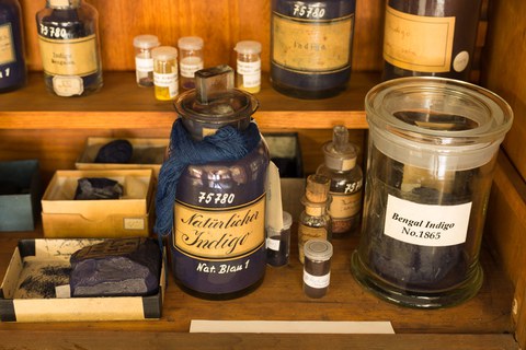 Blick in die Farbstoffsammlung