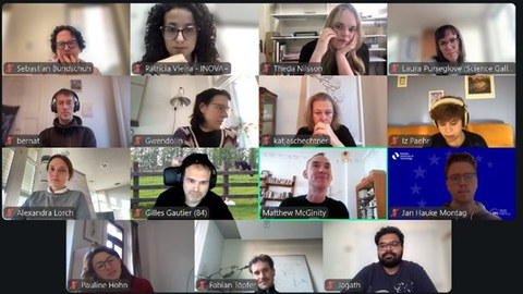 Zoom Screenshot vom Final Workshop