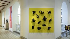 Ausstellungsansicht "A & I" mit "Film Forms" von Anton Ginzburg zur Schaufler Residency@TU Dresden 2021