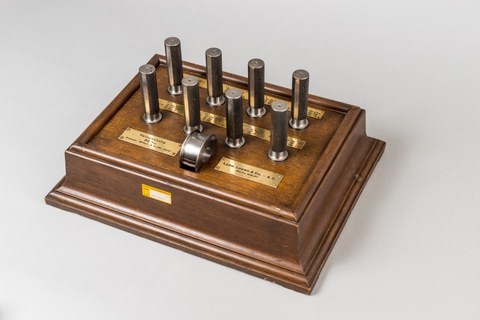 Prüflehren-Satz (Feinpassung 30 mm), Ludwig Loewe & Co. , Berlin um 1925 (TU Dresden, Sammlung Fertigungsmesstechnik)