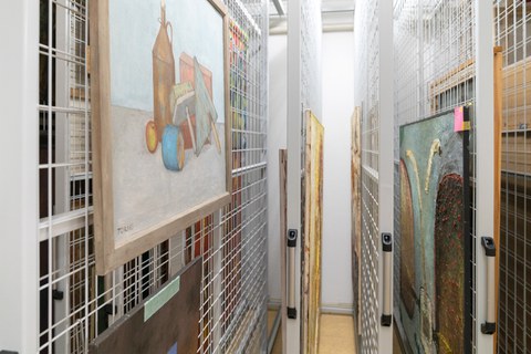 Blick in das Kunstbesitz-Depot