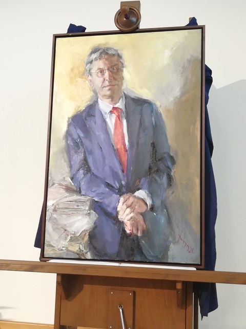 Johannes Heisig: Rektorenporträt Prof. Hans Müller-Steinhagen