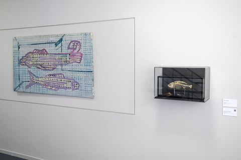 Werke von Petra Kasten und Exponate aus den Sammlungen der Kustodie im Rektorat