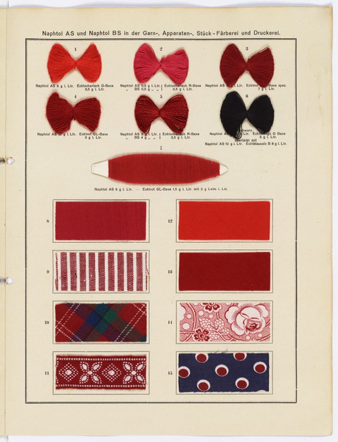 Färbemuster für Naphtolfarben, Chemische Fabrik Griesheim-Elektron 1921