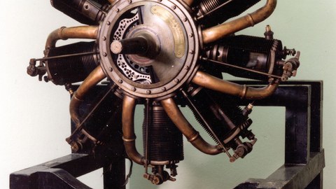 Flugzeugmotor, 9-Zylinder Stern-Umlaufmotor, Gnome et Rhône 1913