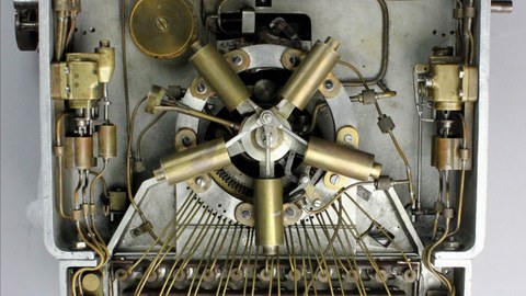 Pneumatische Schreibmaschine von Paul Soblik, Unterseite, 1911