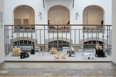 Exhibition view with works by Johanna Bruckner