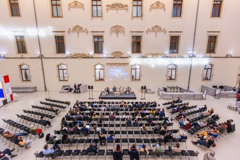 Impressionen von den Abendveranstaltungen im Albertinum und der HfBK am 26.09.2024