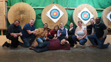 Group photo 2023 at archery event