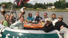 BBQ-boat trip on the Elbe 2014