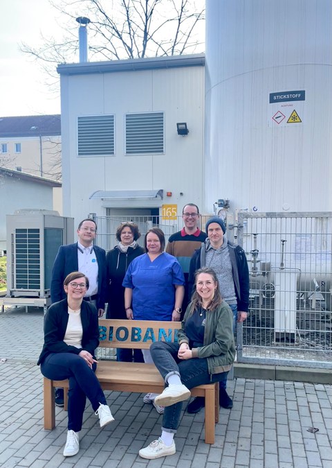 Das Team der DILB mit LVL auf gewonnener Biobank für dem BioBank Dresden Lager