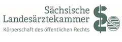 Das Logo der Sächsischen Landesärztekammer enthält die Äskulapnatter und das Wappen von Sachsen neben dem Schriftzug SLAEK.