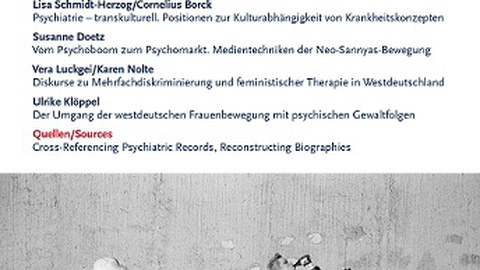 Cover der Fachzeitschrift Zeithistorische Forschungen, Themenheft "Psychiatrische Zeitgeschichte", Ausgabe 1 (2026)
