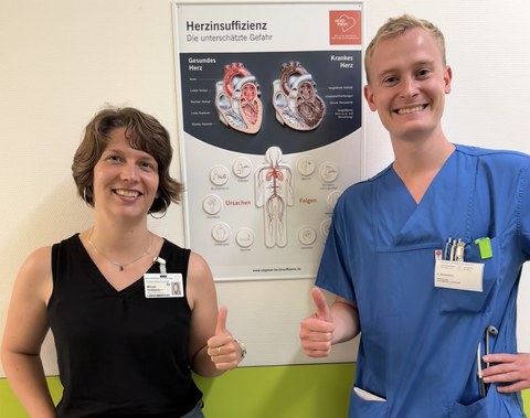 Dr.-Ing. Miriam Goldammer und Dr. med. Alexander Stockmann freuen sich über den Einschluss der ersten beiden Patient:innen der Hochschulmedizin Dresden in die ACRIBiS-Studie.