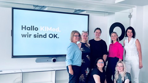 Ein Team aus KIMed zu Gast bei Oberüber Karger