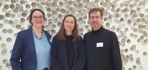 Dresdener PIs von PEDNET- LC: Dr. Nicole Töpfner (KIK), Dr. Heidi Altmann (Leiterin BioBank Dresden), Prof. Dr. Martin Sedlmayr (Direktor ZMI) (v.l.n.r.)