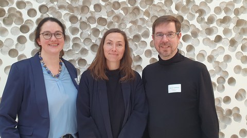 Dresdener PIs von PEDNET- LC: Dr. Nicole Töpfner (KIK), Dr. Heidi Altmann (Leiterin BioBank Dresden), Prof. Dr. Martin Sedlmayr (Direktor ZMI) (v.l.n.r.)